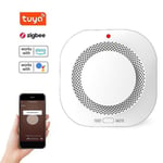 Tuya Zigbee Dispositif intelligent de détection de fumée sans fil 360 Induction Home Smoke Alert Détecteur Alarme sonore et