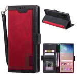 Suburbian läder Samsung Galaxy A32 5G fodral - Röd Röd
