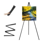 VAIIGO Display Easel for Wedding Sign, Portable Folding Easel Floor Art Easel, Adjustable 168cm Tall Metal Poster Easel, Collapsible Tripod Easel for Display Sign,Painting,Poster,Trade Showsetc(1Pack)