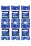 6 x Gillette deodorant stick  Power Rush 48h Men's Antiperspirant Clear Gel