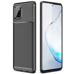 TECHGEAR Galaxy Note 10 Lite Case [CarbonFlex Case] Premium Flexible Soft Shockproof Slim Fit Case Cover with Carbon Fibre Effect Designed For Samsung Galaxy Note 10 Lite