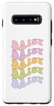 Galaxy S10+ Daisy First Name I Love Daisy Girl Boy Groovy Birthday Case