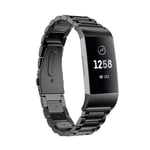 Fitbit Charge 4 klockarmband i rostfritt stål - Svart