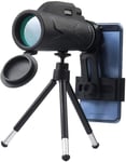PJPPJH Télescope monoculaire avec Support pour Smartphone et trépied, télescope HD 80x100 pour Enfants/Adultes, Grand télescope Portable pour Prise de Vue sur Cible