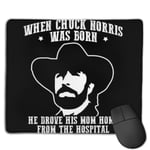 Chuck Norris Birth Quote Customized Designs Non-Slip Rubber Base Gaming Mouse Pads for Mac,22cm×18cm， Pc, Computers. Ideal for Working Or Game