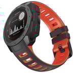 Twin Sport Armband Garmin Instinct - Svart/röd