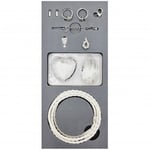 Hobby and Crafting Fun DIY Kit Halsband med Prismor av Glas - Vit