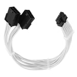 12 Pin to Dual 8 Pin PCIe Sleeved Cable 30cm for RTX 3060/3070/3080 White