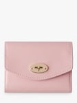 Mulberry Darley Micro Classic Grain Leather Concertina Wallet, Powder Rose