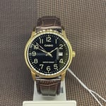 Casio MTP-V002GL-1B Analog Men's Black Dial Brown Leather Date Quartz Watch
