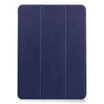 Litchi Skin Tri-Fold Etui for iPad Air 10.9 (2020) - Mørkeblå