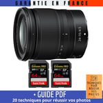 Nikon Z 24-70mm f/4 S + 2 SanDisk 64GB UHS-II 300 MB/s + Guide PDF ""20 TECHNIQUES POUR RÉUSSIR VOS PHOTOS