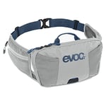 EVOC Hip Pouch 1 Hip Bag, Fanny Pack, Hip Pouch for Bike Tours & Trails (1 l Capacity, AIR PAD System for Optimum Wearing Comfort, 2 Hip Belt Pockets, 2 Additional Pockets), Stone Grey