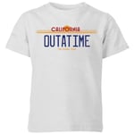 Back To The Future Outatime Plate Kids' T-Shirt - Grey - 3-4 Years - Grey