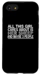 Coque pour iPhone SE (2020) / 7 / 8 Mouton amusant - This Girl Cares About Is Her Sheep