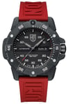 Luminox XS.3875 Sea Master Carbon Seal 3800 Series Red Strap Watch