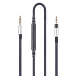 Audio Replacement Cable Compatible with Sennheiser PXC550, PXC480 Headphones, Audio Cord Compatible with iPhone iPod iPad Apple Devices with in-Line Mic Remote Volume Control