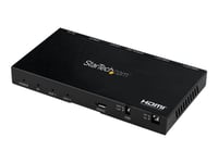 StarTech.com ST122HD20S Répartiteur HDMI à 2 ports - 4K 60 Hz - Scaler incorporé - Multiprise HDMI - Son surround 7.1 - Répartiteur vidéo/audio - 2 x HDMI - de bureau
