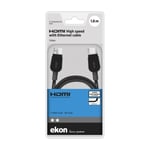 Ekon HDMI - DisplayPort-kabel 1.8M, svart (ecitHDMIdport18k)