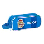 Dobbelt carry-all R. C. Deportivo de La Coruña Blå 21 x 8 x 6 cm