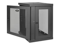 Eaton Tripp Lite Series 12U Wall Mount Rack Enclosure Server Cabinet W/ Door & Side Panels - Rack Skåp - Väggmontering - Svart - 12U - 19"