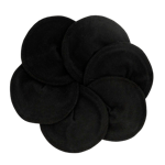 ImseVimse Organic Nursing Pads Cotton - Black - 3 sæt