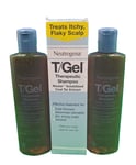 2 Packs Of Neutrogena T/Gel Therapeutic Shampoo to treats itchy - 250ml Each