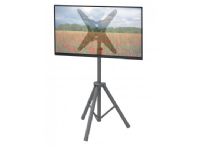 TECHly - Stativ - universal tripod - for TV - plastikk, stål - svart - skjermstørrelse: 17-60 - plassering på gulv