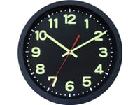 Eurotime 53861-05 Radio Väggklocka 30 Cm X 5 Cm Svart
