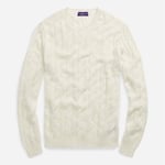 RL Purple Label Cable Knit Cashmere Sweater - Classic Cream