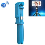 Qazwsxedc For you Lzw 2 in 1 Foldable Bluetooth Shutter Remote Selfie Stick Tripod for iPhone and Android Phones(Black) XY (Color : Blue)