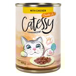 Catessy bitar i sås eller gelé kattmat 12 x 400 g - Kyckling i gelé
