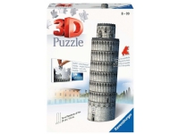 Ravensburger Leaning Tower of Piya 3D Puzzle, 216 styck, Byggnader, 8 År