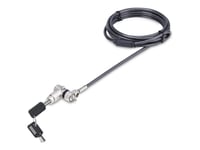 Startech.Com Universal Laptop Lock 6.6Ft (2M), Säkerhetskabel För Bärbar Dator Kompatibel Med Noble Wedge/Nano/K-Slot  Nyckellös Kombinationslåsningskabel - Stöldskyddad, Skärbeständig Stålkabel (Univc4d-Laptop-Lock) - Säkerhetskabellås - Svart, Sil