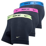 Nike Boksere 3-pk - Sort/rosa/strong Blue/neon Undertøy unisex
