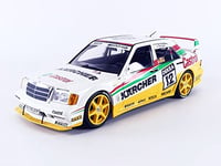 MINICHAMPS 1/18 Mercedes-Benz 190E 2.5-16 Evo 2-Team Mass-Schons-Joerg Van Ommen-DTM 1992 Voiture Miniature de Collection, 155923612, White/Yellow