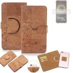 360° wallet case cork cover for Ulefone Power Armor 16 Pro case bag