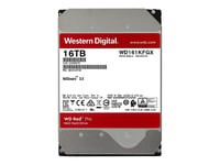 WD Red Pro WD161KFGX - Disque dur - 16 To - interne - 3.5" - SATA 6Gb/s - 7200 tours/min - mémoire tampon : 512 Mo