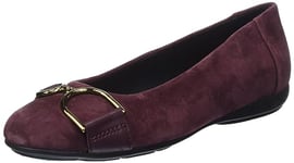 Geox Femme D Annytah B Ballet Flat, Bordeaux, 38 EU