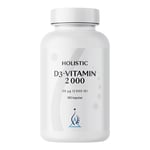 D3-vitamin 2000IE (50 µg), 180 vegetabiliska kapsl
