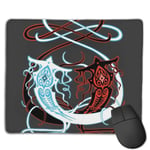 Avatar The Legend of Raava and Vaatu Customized Designs Non-Slip Rubber Base Gaming Mouse Pads for Mac,22cm×18cm， Pc, Computers. Ideal for Working Or Game