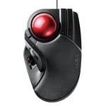 Elecom Computer Mouse Trackball Wired Black M-HT1URBK F/S w/Tracking# Japan New