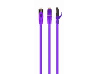 Cablexpert - Patch-Kabel - Rj-45 (Hane) Till Rj-45 (Hane) - 10 M - 6.2 Mm - S/Ftp - Cat 6A - Halogenfri, Formpressad, Hakfri - Lila