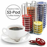 52 Pod T-Disc Capsule Holder Dispenser For Tassimo Coffee Machine Capsule Pods