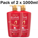 L'oreal Elvive Colour Protect Hair UV Filters Color Red Peony Shampoo Pack 2x 1L