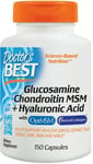 Doctor's Best  Glucosamine Chondroitin MSM + Hyaluronic Acid - 150 caps Free UK