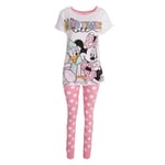 Disney Kvinnor / Damer Daisy Duck And Minnie Mouse Cotton Pyjama