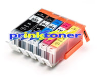 Pack of 550/551 XL Ink Cartridges Compatible with Canon MG5450, MG5550, MG6350,