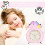 Clock Cartoon Alarm Clock W/Night Light Silent Alarm Clock Children's Alarm UK