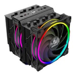 Akasa Soho H7 Premium Dual Tower ARGB Intel/AMD Black CPU Cooler